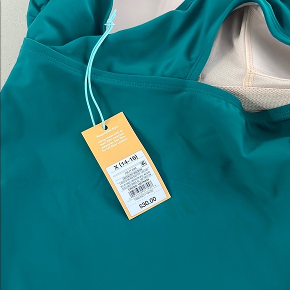 Kona Sol Blue Green Fitted Sleeveless Bikini - Picture 4 of 4